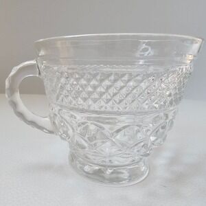 Vintage Anchor Hocking Wexford Glass Cups –‎ Set of 4